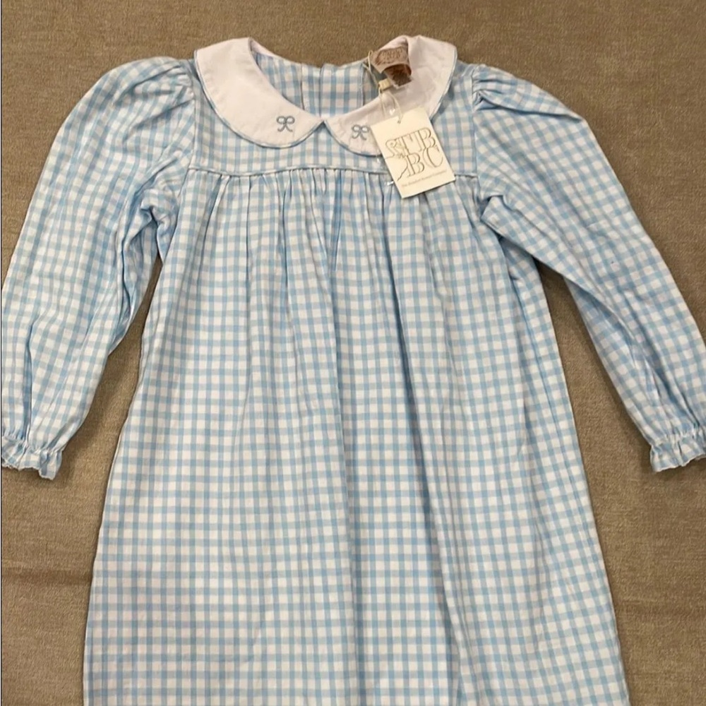 The Beaufort Bonnet Company Blue and White Gingham Dress